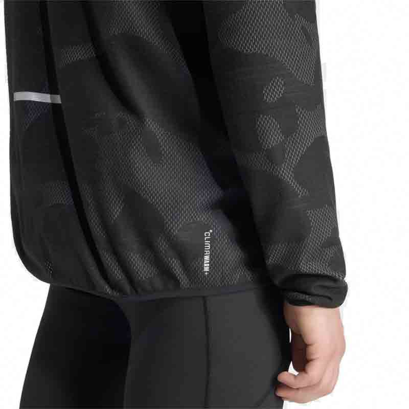Adidas Own adi365 Half Zip Long Sleeve Men's Running Top - Black/Grey Five
