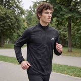 Adidas Own adi365 Half Zip Long Sleeve Men's Running Top - Black/Grey Five