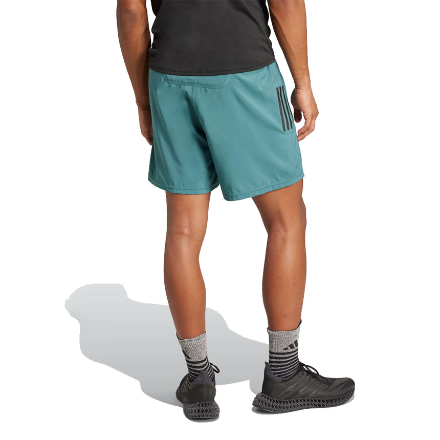 Adidas Own The Run 3 Stripes 5inch Men's Running Short -  Preloved Teal