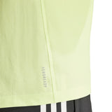 adidas Own The Run 3 Stripes Short Sleeve Men's Running Tee - Hi-Res Yellow