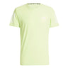 adidas Own The Run 3 Stripes Short Sleeve Men's Running Tee - Hi-Res Yellow