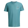 adidas Own The Run 3 Stripes Short Sleeve Men's Running Tee - Preloved Teal