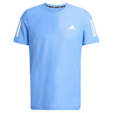 adidas Own The Run 3 Stripes Short Sleeve Men's Running Tee - Blue Fusion