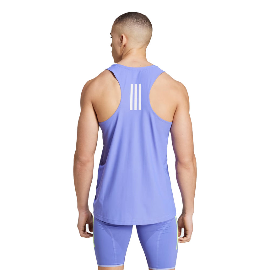 adidas Own the Run Men's Running Tank - Semi Cobalt Blue
