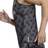 Adidas Adizero New York Men's Running Singlet - Carbon/Black