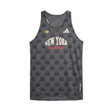 Adidas Adizero New York Men's Running Singlet - Carbon/Black