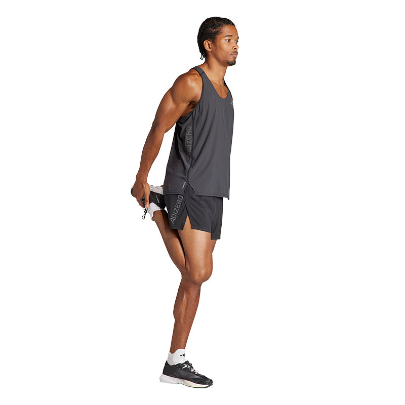 adidas Adizero Men's Split Running Short - Black