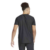 adidas Own The Run 3 Stripes Short Sleeve Men's Running Tee - Black