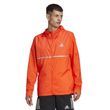 Adidas Own The Run Men's Running Jacket - Semi Impact Orange/Reflective Silver