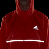 Adidas Own The Run Men's Running Jacket - Semi Impact Orange/Reflective Silver