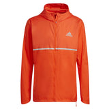 Adidas Own The Run Men's Running Jacket - Semi Impact Orange/Reflective Silver