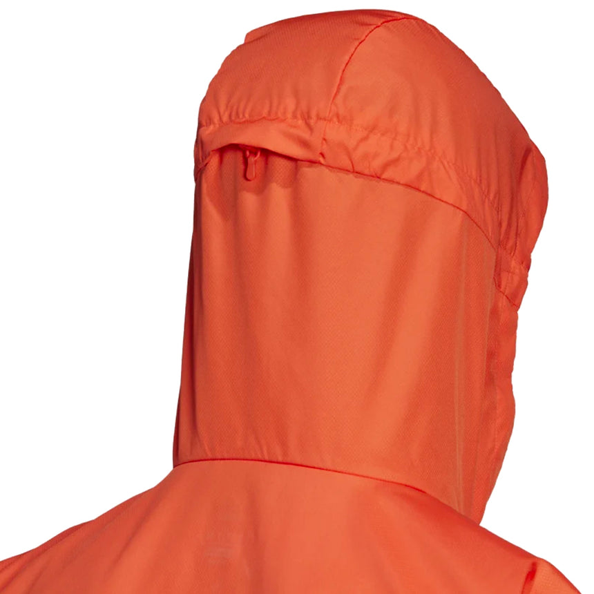 Adidas Own The Run Men's Running Jacket - Semi Impact Orange/Reflective Silver