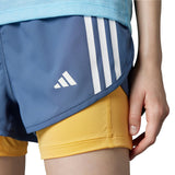 Adidas Own The Run 3 Stripes 2in1 Women's Running Short - Preloved Ink