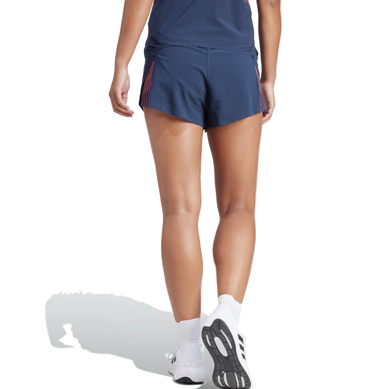 adidas Adizero Team GB Women's Split Running Short - Legend Ink