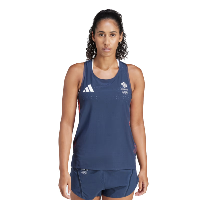 adidas Adizero Team GB Women's Running Tank - Legend Ink