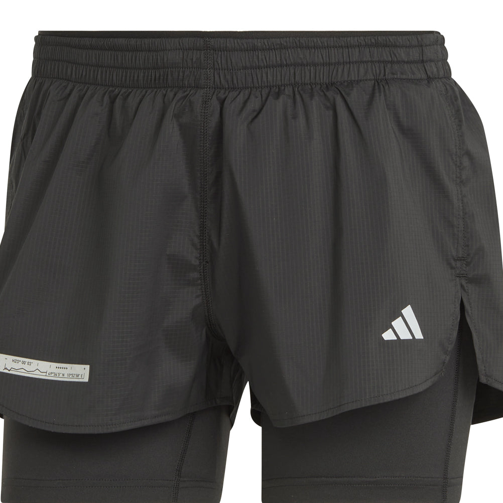adidas Ultimate 2in1 Women's Running Short - Black