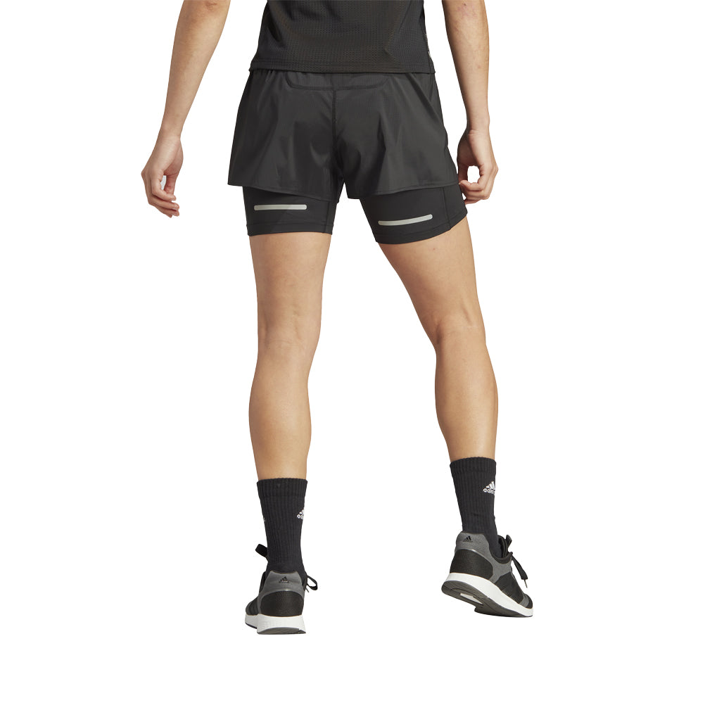 adidas Ultimate 2in1 Women's Running Short - Black