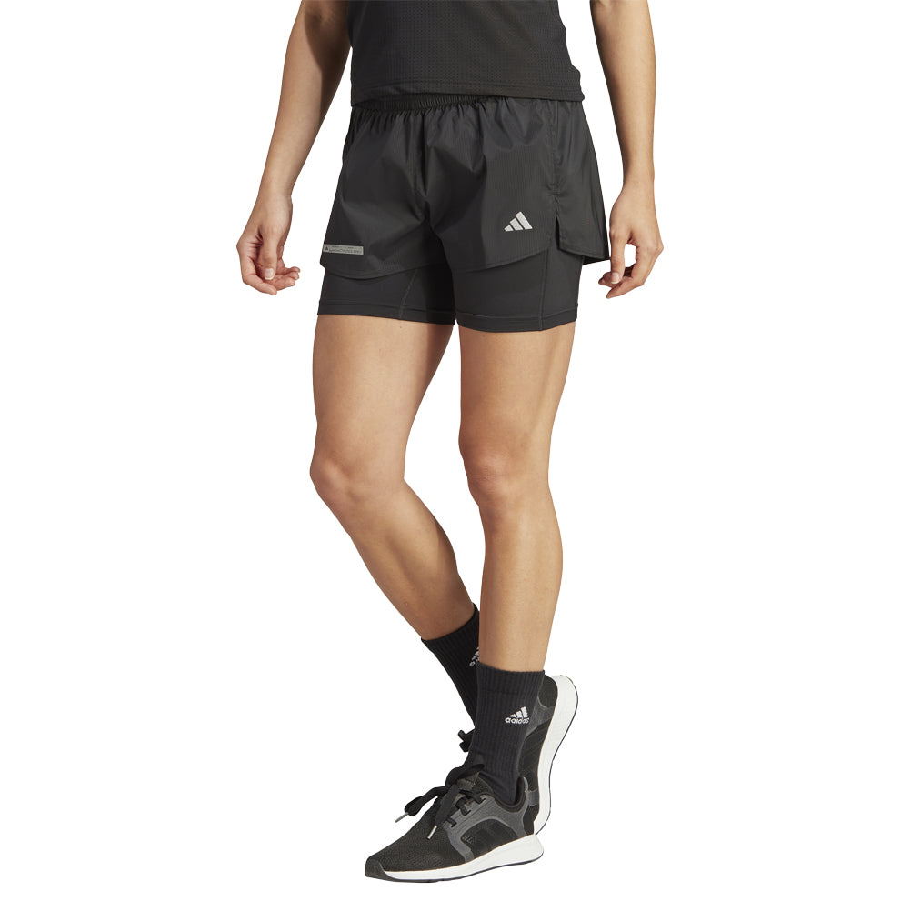 adidas Ultimate 2in1 Women's Running Short - Black
