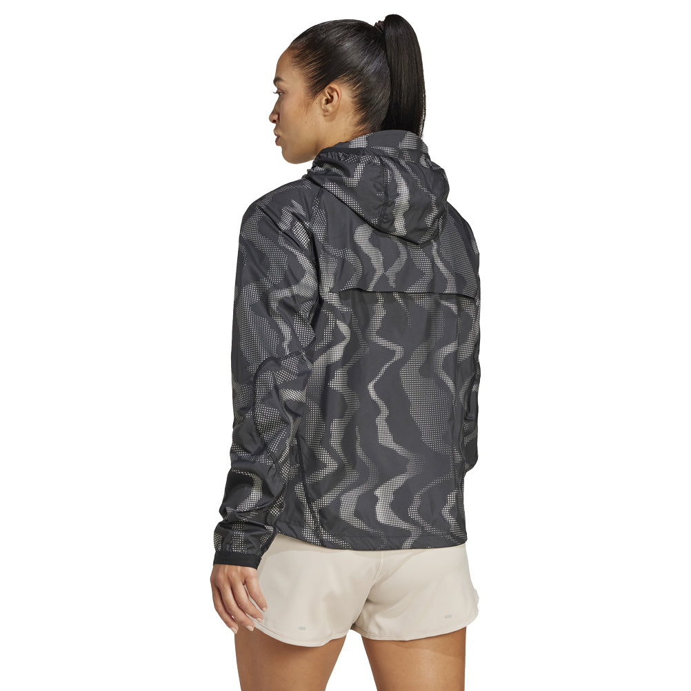 Adidas Ultimate Wind.RDY Women's Running Jacket - Black/Reflective Silver