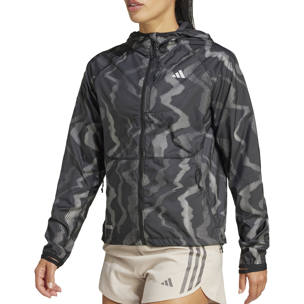 Adidas Ultimate Wind.RDY Women's Running Jacket - Black/Reflective Silver