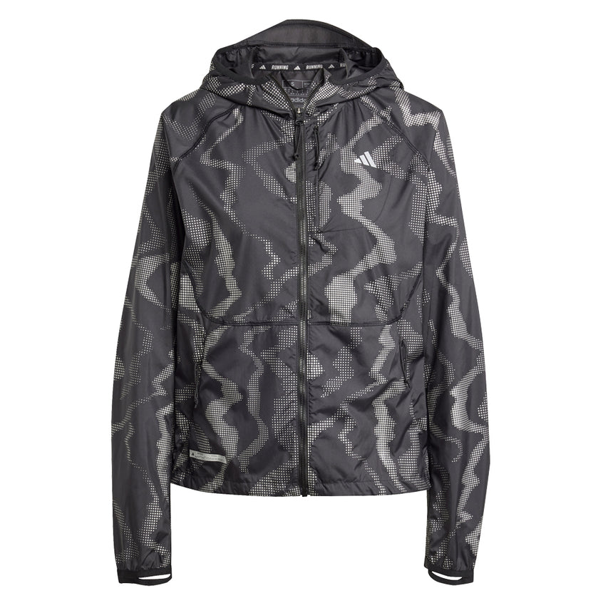 Adidas Ultimate Wind.RDY Women's Running Jacket - Black/Reflective Silver