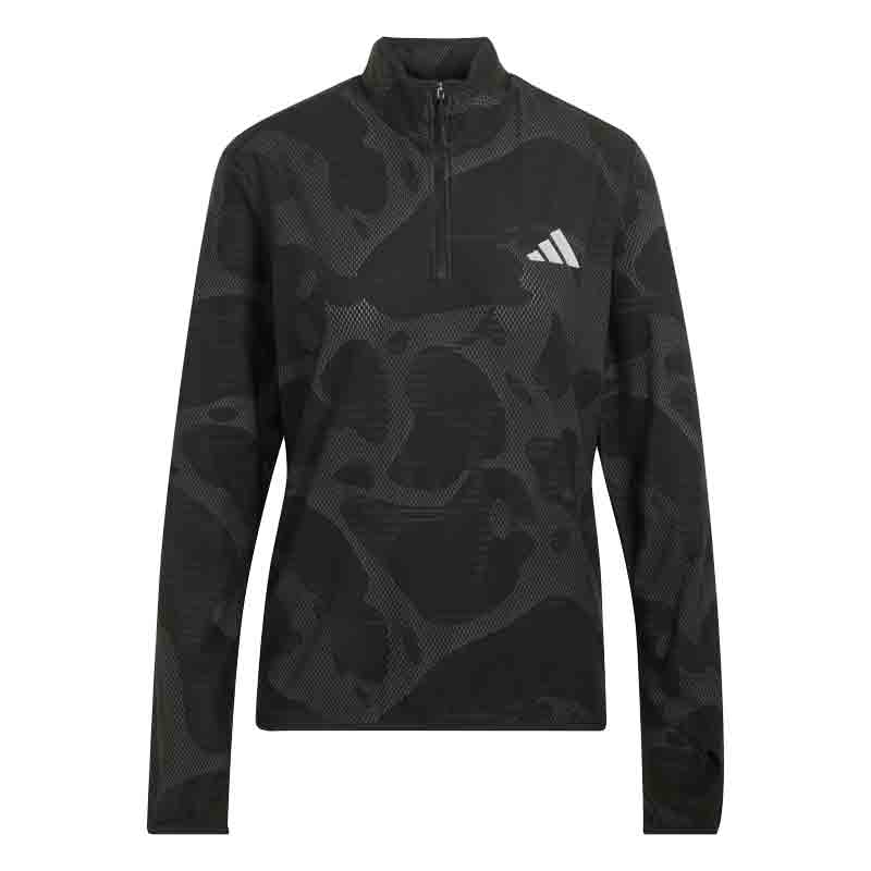 Adidas Own adi365 Half Zip Long Sleeve Women's Running Top - Black/Grey Five