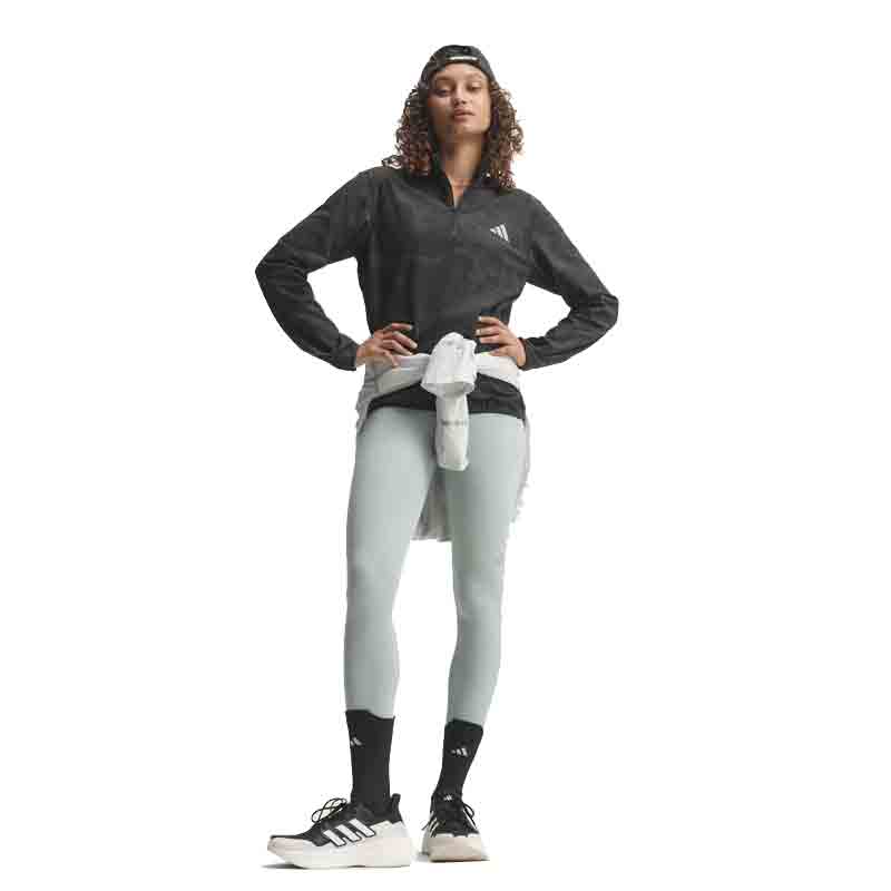 Adidas Own adi365 Half Zip Long Sleeve Women's Running Top - Black/Grey Five
