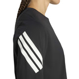 adidas Adi365 3 Stripes Long Sleeve Women's Running Tee - Black