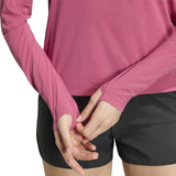adidas Adi365 3 Stripes Long Sleeve Women's Running Tee - Dual Magenta