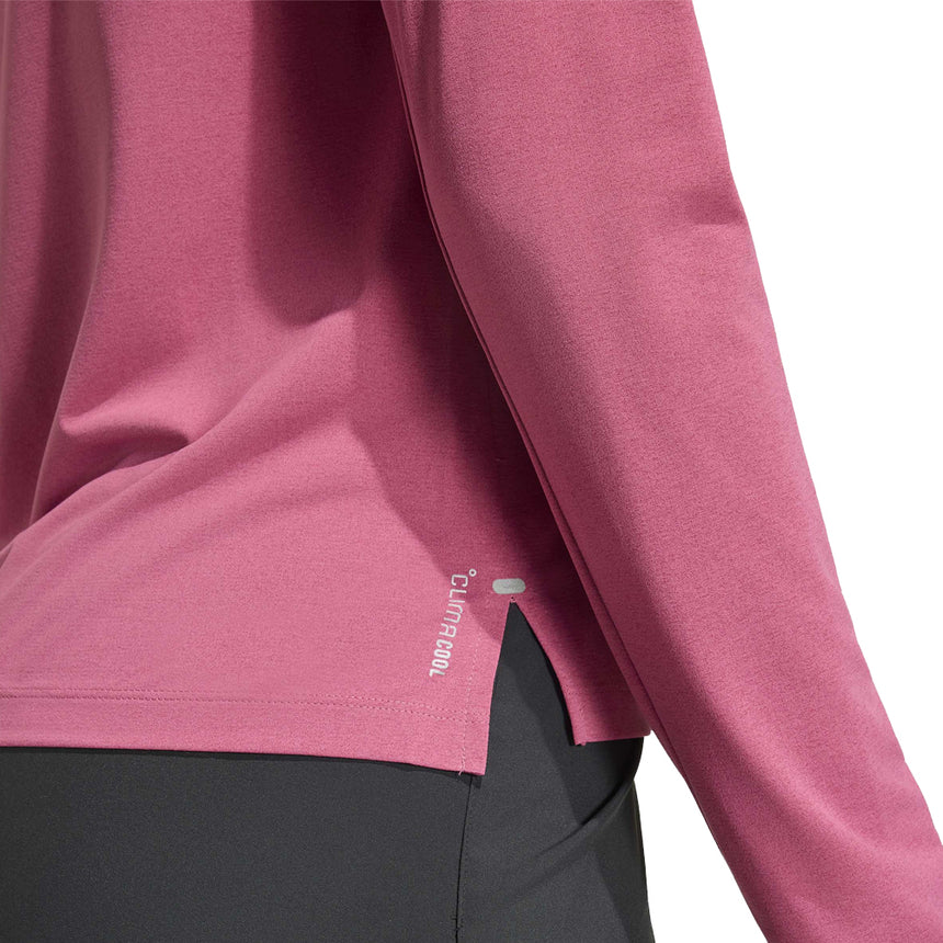 adidas Adi365 3 Stripes Long Sleeve Women's Running Tee - Dual Magenta