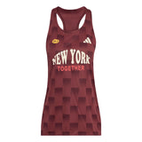 Adidas Adizero New York Women's Running Singlet - Shadow Red/Maroon Shadow