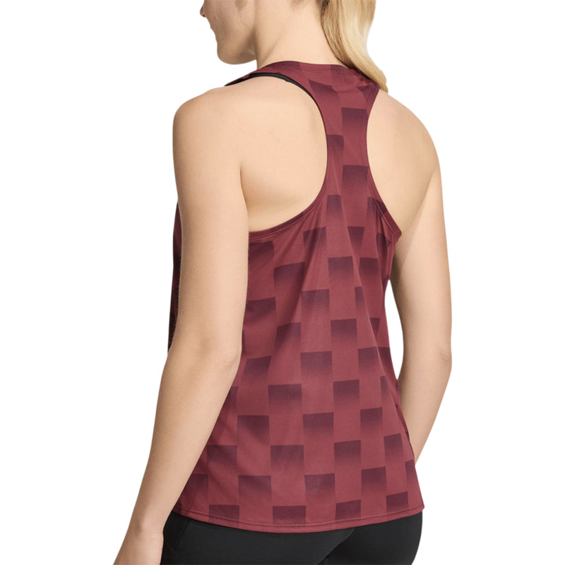 Adidas Adizero New York Women's Running Singlet - Shadow Red/Maroon Shadow