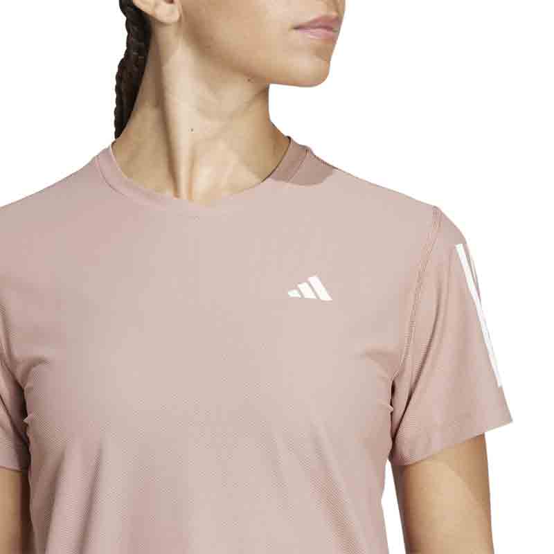 adidas Own The Run Short Sleeve Women's Running Tee - Warm Clay