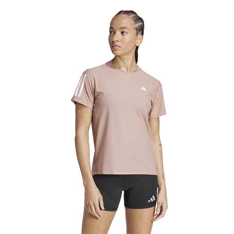 adidas Own The Run Short Sleeve Women's Running Tee - Warm Clay