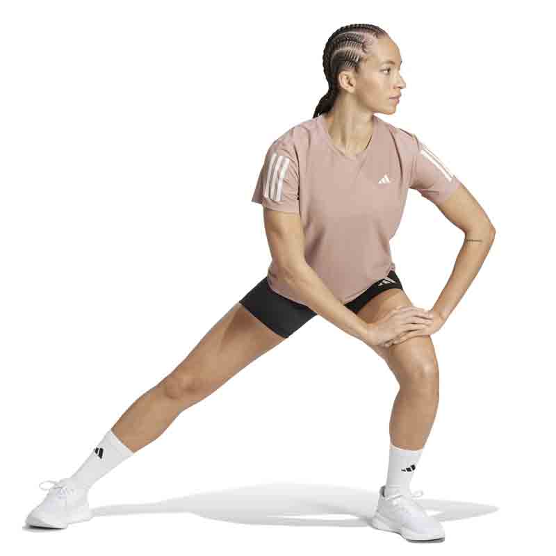 adidas Own The Run Short Sleeve Women's Running Tee - Warm Clay
