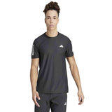 adidas Own The Run 3 Stripes Short Sleeve Men's Running Tee - Black