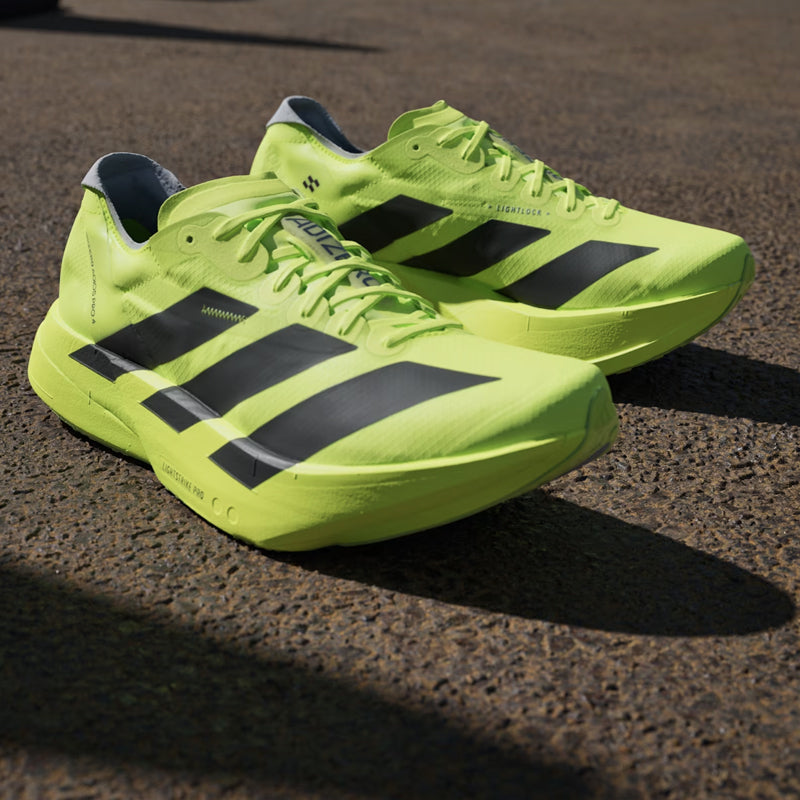 adidas Adizero Adios Pro 4 Men's Running Shoe - Lucid Lemon/Core Black/Halo Silver