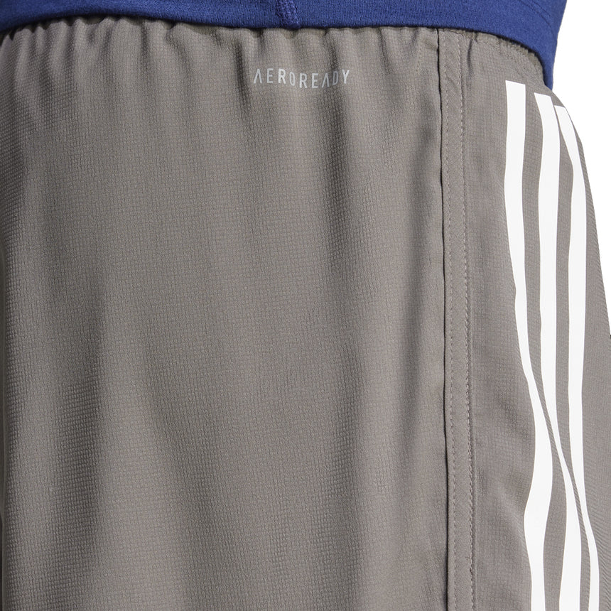 Adidas Own The Run 3 Stripes 2in1 Men's Running Short - Charcoal
