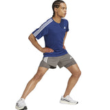 Adidas Own The Run 3 Stripes 2in1 Men's Running Short - Charcoal