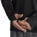 adidas Own The Run Long Sleeve Men's Running Tee - Black