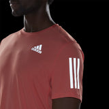adidas Own The Run Short Sleeve Men's Running Tee - Coral