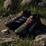 adidas Terrex Agravic GTX Men's Trail Shoe - Core Black/Grey Two/Semi Impact Orange