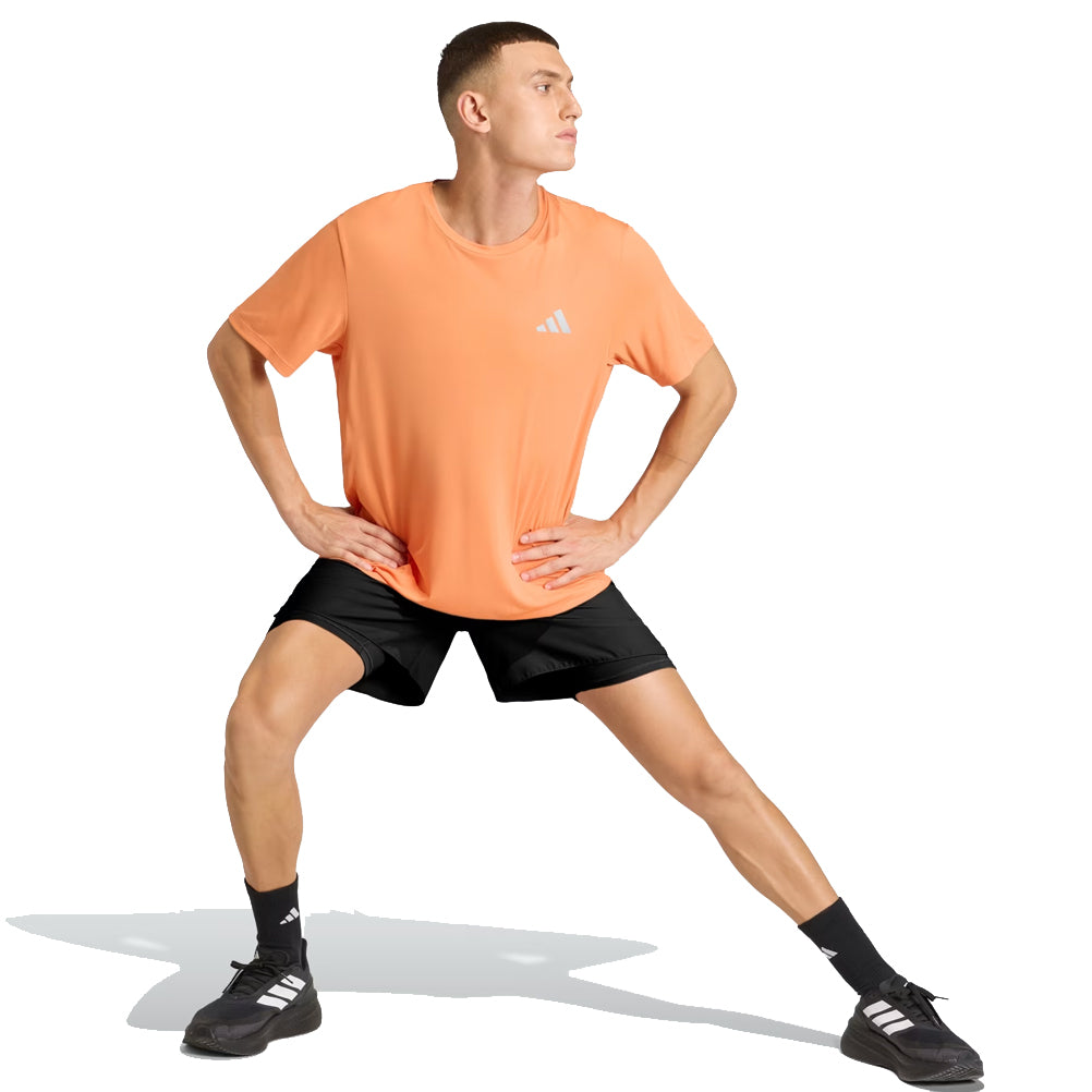 adidas Essential Short Sleeve Men's Running Tee - Dusky Orange