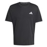 adidas Essential Short Sleeve Running Tee - Black