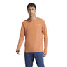 Adidas Adi365 3S Men's Long Sleeve Running Tee - Dusty Orange