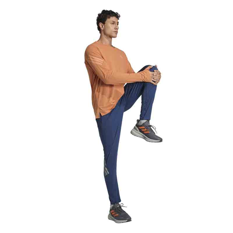 Adidas Adi365 3S Men's Long Sleeve Running Tee - Dusty Orange