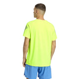 Adidas Adi365 3 Stripes Men's Short Sleeve Running Tee - Solar Yellow/Reflective Silver