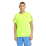 Adidas Adi365 3 Stripes Men's Short Sleeve Running Tee - Solar Yellow/Reflective Silver