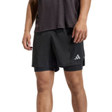 adidas Mens Black adi365 2-in-1 Short Front