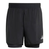 adidas Mens Black adi365 2-in-1 Short